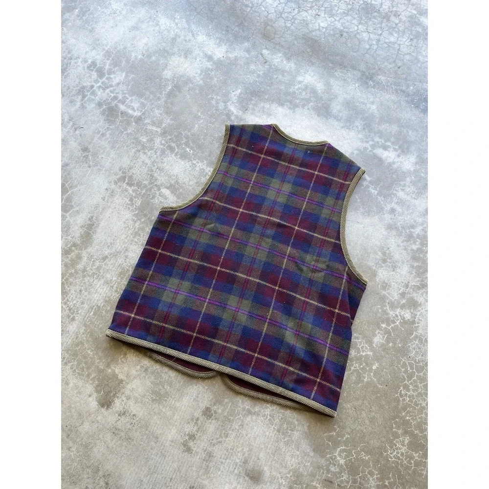 Vintage Pendleton Western Aztec Southwestern Wool Vest Size Large